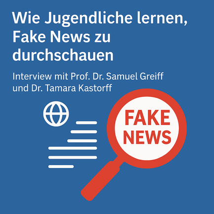 Plakat Interview zu Fake News